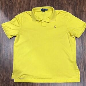 Polo by Ralph Lauren Men's Yellow Polo Shirt